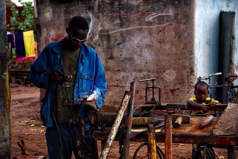 Skilled artisan working in the informal sector